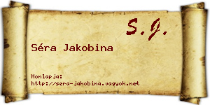 Séra Jakobina névjegykártya